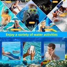 1pc Universal 6.9 Inch Waterproof Phone Case, Touch Screen With Stand, Shockproof And Anti-Drop, Suitable For All Smartphones, Perfect Gift For Water Sports Enthusiasts, Suitable For Swimming Pool, Ocean Diving, Pool Party - Multicolor - View 4