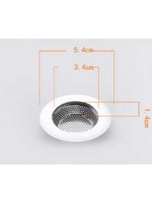 1pc Stainless Steel Sink Strainer, Kitchen Sink Drain Filter, Bathroom Floor Drain Cover - Silver - View 9