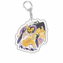 Panini Helluva Boss Hazbin Hotel Cartoon Character 2D Flat Acrylic Keychain Set 12 Styles Printed Key Ring Bag Pendant Car Key Decoration Accessories Daily Collection Jewelry Gift - Multicolor - View 5