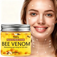Qxira Bee Venom Face Cream With Collagen And Hyaluronic Acid, Suitable For All Skin Types, Delicate Texture, Gentle Moisturizing, Compact And Portable, Perfect For Travel, Best Christmas Skincare Gift For Friends - 70g/2.469oz - View 4