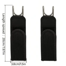1Pc/2/3/4Pcs Hook-And-Loop Elastic Waistband, No-Buckle Invisible Waist Closure, Hook And Loop Fastener, No-Buckle System Suitable For Hunting, Fishing, Camping - Compatible With Uniforms, Outdoor Activities (Fitted Style) - Multicolor - View 5