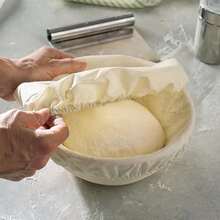 1pc Woven Rattan Bread Fermentation Basket With Liner, Sourdough Baking Basket, Multi-Functional Kitchen Tool, Multiple Sizes Available, Suitable For Fermenting Yeast Bread Dough - Multicolor - View 12