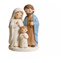 Cross-Border Holy Family Cartoon Nativity Manger Small Figurine Creative Indoor Christmas Gift Craft Decoration - 1PC - View 3