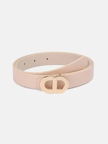 1pc/4pcs Solid Color Casual PU(Polyurethane) Women's Decorative Belt Suitable For Daily Use With Double D-Ring Buckle - A - View 22