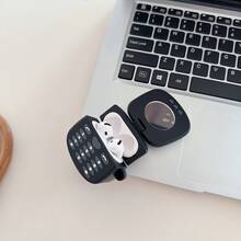 New Flip Phone Style Earphone Case - Black - View 3