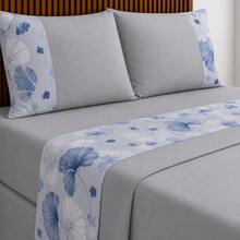 Alegra 400 Thread Count Silk Touch 4-Piece Sheet Set For Double/Queen/King Sizes - Premium Comfort - 薄荷灰花園 - 查看 2