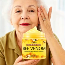 Qxira Bee Venom Face Cream With Collagen And Hyaluronic Acid, Suitable For All Skin Types, Delicate Texture, Gentle Moisturizing, Compact And Portable, Perfect For Travel, Best Christmas Skincare Gift For Friends - 70g/2.469oz - View 2