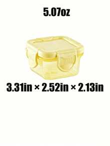 6pcs Macaron Color Double-Lock Transparent Mini Storage Boxes, 60ml/150ml PP Sealed Dust-Proof Fresh-Keeping Containers, Cute Portable Square Small Jars, Suitable For Travel Snacks Nuts Seasoning Storage - Multicolor - View 22