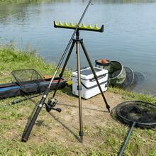 1 Retractable And Adjustable Fishing Rod Holder With Slots To Hold Multiple Fishing Rods At The Same Time; Stable And Anti-Slip, Firmly Fixed On The Ground, Suitable For Wild Fishing, Lake And Reservoir Angling - Multiple Specifications - View 4