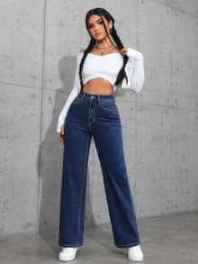 Women Jeans - Blue - View 3