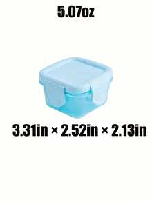 6pcs Macaron Color Double-Lock Transparent Mini Storage Boxes, 60ml/150ml PP Sealed Dust-Proof Fresh-Keeping Containers, Cute Portable Square Small Jars, Suitable For Travel Snacks Nuts Seasoning Storage - Multicolor - View 27
