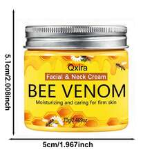 Qxira Bee Venom Face Cream With Collagen And Hyaluronic Acid, Suitable For All Skin Types, Delicate Texture, Gentle Moisturizing, Compact And Portable, Perfect For Travel, Best Christmas Skincare Gift For Friends - 70g/2.469oz - View 5