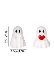 15/10/5/1 pieza Adorable Fantasma Decoraciones de Halloween Adornos de Moda Creativa Mejoran la Atmósfera Festiva Decoración Multiusos para Interiores del Hogar Habitación Boda Fiesta de Cumpleaños Fiesta de San Valentín Recuerdos de Fiesta - Multicolor - Ver 5