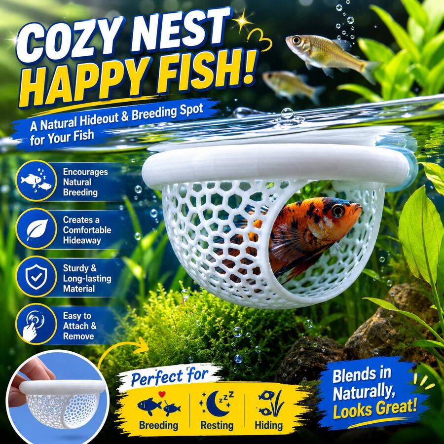 1pc Floating Fish House, Suitable For Betta, Guppy And Goldfish - Aquarium Habitat With Arched Entrance - Mini Fish Tank For Small Aquariums, Fish Bowls And Ponds - Space-Saving, Easy To Clean, No Electricity Required