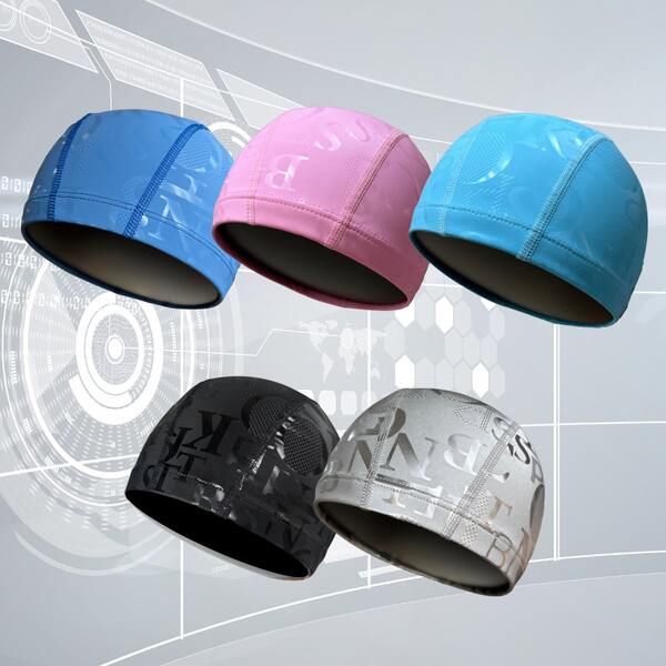 1pc Black New Product Waterproof Pu Swim Cap, Unisex Alphabet Print, Soft & Comfortable Without Head Compression, Professional Swimming Equipment, Beach Essentials, Beach Accessories, Pool Float