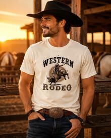 Kit 4 T-shirts Camisetas Masculina Country Texas Rodeio Peão Trabalho Dia Dia - Preto Marrom Marinho Chumbo - Visão 10