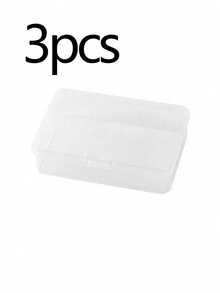1/2/3pcs Transparent Storage Boxes With Lids - Multi-Functional Plastic Containers, Suitable For Cards, Jewelry, DIY Nail Art, Hardware Parts, Stackable Mini Storage Boxes, Suitable For Desk Drawers, Home Office Supplies, Multi-Purpose Storage Boxes - View 10