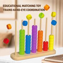Juguete educativo de cuentas de colores para niños, juego de mesa de entrenamiento de concentración, regalo educativo para bebés - Multicolor - Ver 7