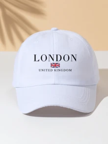 1件英倫倫敦風圖案印花中性多色棒球帽，可調節時尚休閒棒球帽，防曬透氣百搭可調尺寸，適合日常休閒穿著與旅行 - 棒球帽1 - 查看 17