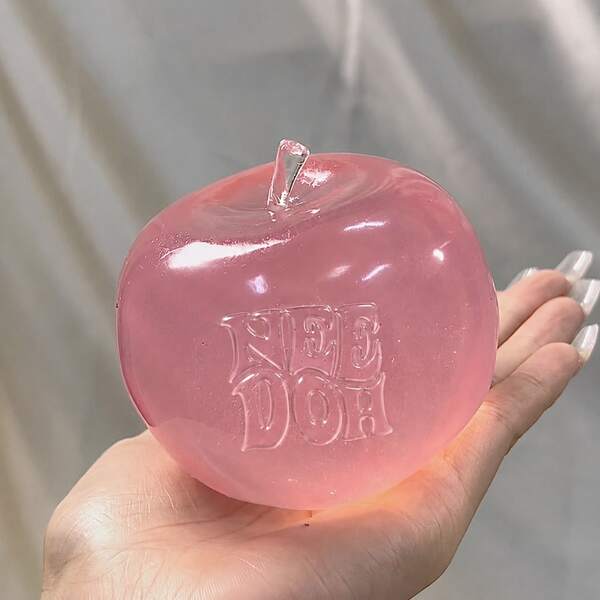 1pc-Soft Pastel-Colored Crystal Apple With An Ultra-Thin Skin And Smooth, Pliable Texture. It Is A Squeezable Stress Ball Toy As Well As A Tactile Sensory Toy Gift For The Office-Squishy Toy-Fidget Toy-Stitch Toy-Travel Toy-Birthday Gift-Halloween Gift-Christmas Gift-Toys-Game