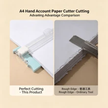 1pc Portable Cutting Mat, Dual-Direction Small A4 Paper Cutter, Mini Portable Student Paper Cutting Mat, Photo & Origami Cutting, Student Friendly, DIY Craft - Sets - View 5