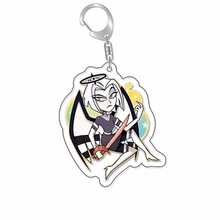 Panini Helluva Boss Hazbin Hotel Cartoon Character 2D Flat Acrylic Keychain Set 12 Styles Printed Key Ring Bag Pendant Car Key Decoration Accessories Daily Collection Jewelry Gift - Multicolor - View 6