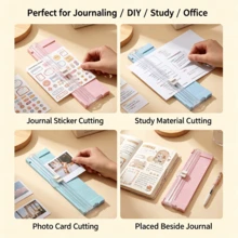 1pc Portable Cutting Mat, Dual-Direction Small A4 Paper Cutter, Mini Portable Student Paper Cutting Mat, Photo & Origami Cutting, Student Friendly, DIY Craft - Sets - View 3