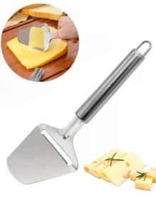 1/2pcs Stainless Steel Cheese Shovel, Cheese Grater, Cheese Slicer, Ham Scraper, Cake Scraper, Stainless Steel Butter Spreader, Suitable For Restaurant, Kitchen, Outdoor, Party, Picnic, Hotel, Kitchen Tools, Cooking, Cookware, Mother's Day Gift, Christmas Gift, Back To School Gift - Silver - View 13