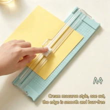 1pc Portable Cutting Mat, Dual-Direction Small A4 Paper Cutter, Mini Portable Student Paper Cutting Mat, Photo & Origami Cutting, Student Friendly, DIY Craft - Sets - View 1