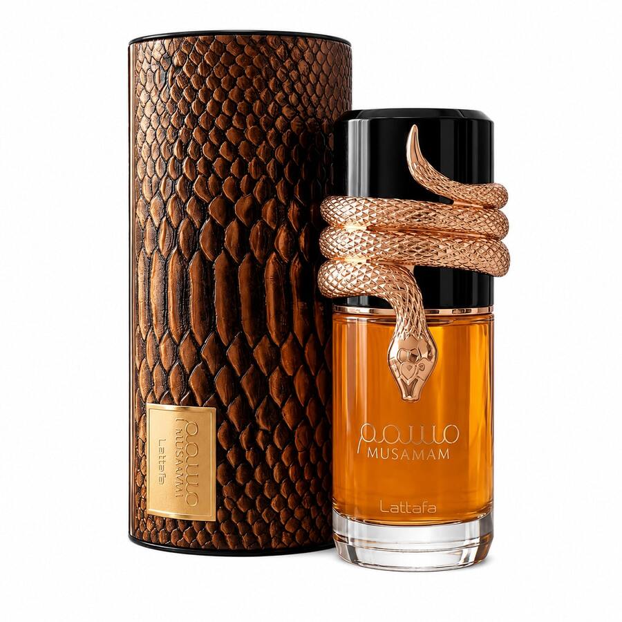 Lattafa Musamam Eau De Parfum 100ml - Luxury Snake Bottle Unisex Fragrance, Woody Oriental Scent With Saffron & Amberwood, Long Lasting Arabic Perfume For Men Women - 甜美風 - 查看 1