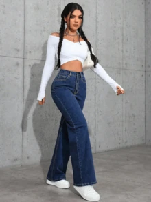 Women Jeans - Blue - View 4