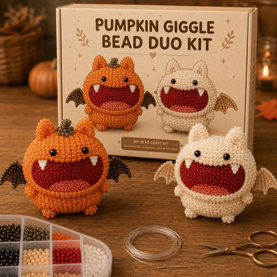 Adult Animal Beading Kit, Cute 3D Animal Bead Craft Set, Includes Colorful Beads And Instructions, Handmade Jewelry Art Craft Kit, Suitable For Creative Projects - Four-piece Set**//*/*/* - View 1