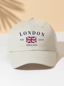 1pc Unisex Summer UV Protection London Graphic Baseball Cap, Adjustable Fashion Casual Breathable Sun Hat, Versatile Daily Wear - Baseball Cap - View 12
