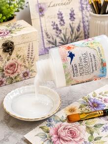 Decoupage El Sultan pegamento ideal para servilleta y papel frasco 120ml manualidades adhesivo resistente usos múltiples creativo artesanías scrapbooking fácil aplicar gran calidad presentación compacta - Decoupage el sultan - Ver 2