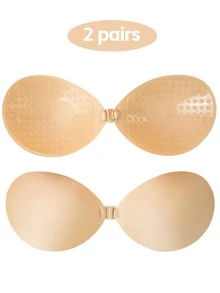 隱形墊高胸罩附乳貼，女性內衣配件，適合夏季洋裝、連身褲與婚紗 - 彩色 - 查看 15