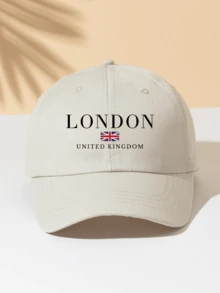 1pc Unisex Summer UV Protection London Graphic Baseball Cap, Adjustable Fashion Casual Breathable Sun Hat, Versatile Daily Wear - Baseball Cap - View 13