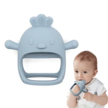 2PCS/Set Baby Chick Teether, Hand-Grip Teething Toy, Glove Teether Easy To Hold, Suitable For Infants 0+ - Multicolor - View 10