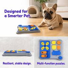 Juguete alimentador interactivo sin cables que enriquece la vida mental de la mascota y controla la velocidad de ingesta de alimentos tanto para perros como para gatos. - Naranja - Ver 6