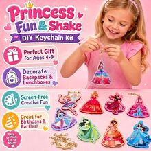 1 Set Cartoon Princess Rocking Doll Handmade Kit, Fun Magic Princess Craft Set, Girls DIY Glitter Handmade Kit, Includes Various Decorative Materials For Making Keychains, Also Includes Various Interesting Decorative Elements, Cultivate Children's Creativity And Artistic Appreciation, Creative Handmade Toy - Multicolor - View 6