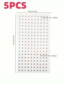 [1 Set Joyería de Piercing Falso Impermeable]180 piezas Joyería de Piercing Falso Impermeable, Incluyendo Anillos de Labio Autoadhesivos, Anillos de Ceja, Anillos de Nariz y Joyería de Ombligo. Set de Pegatinas de Strass Coloridas para la Cara de Regreso a la Escuela con Bolsa de Maquillaje Portátil para Almacenamiento. - Multicolor - Ver 21
