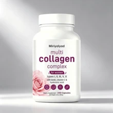 Miriyalyad  Multi Collagen Pills For Women & Men, 240 Capsules | Type I, II, III, V, X - Hydrolyzed Collagen Peptides With Biotin, Hyaluronic Acid & Vitamin C | Hair, Skin, Nail & Joint Support - 1件 - 查看 4