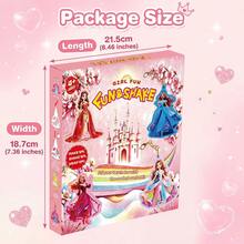 1 Set Cartoon Princess Rocking Doll Handmade Kit, Fun Magic Princess Craft Set, Girls DIY Glitter Handmade Kit, Includes Various Decorative Materials For Making Keychains, Also Includes Various Interesting Decorative Elements, Cultivate Children's Creativity And Artistic Appreciation, Creative Handmade Toy - Multicolor - View 3