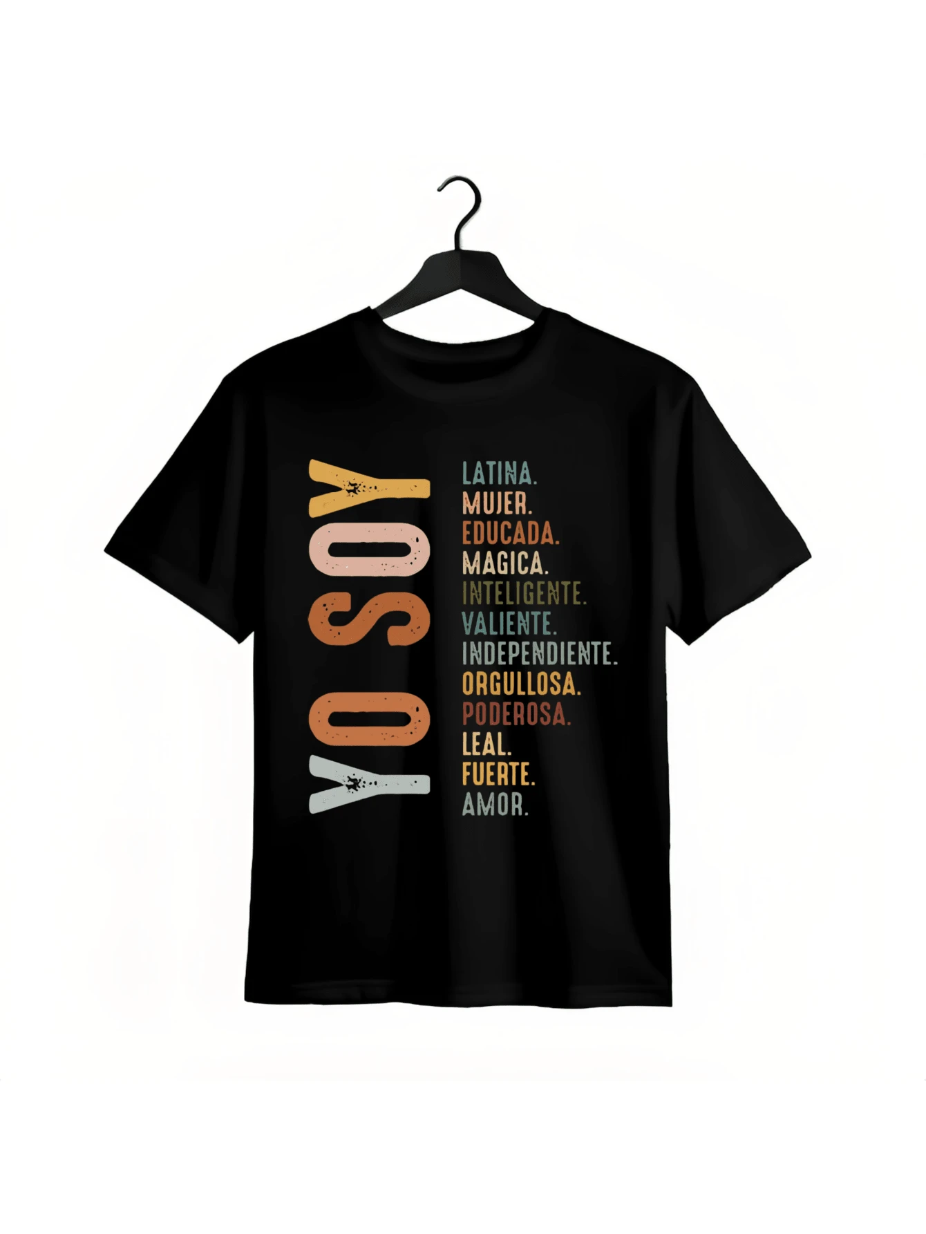 Be Proud &Amp; Fashionable In Our 'Yo Soy' Latina Tee – Ideal For Casual Days - Black - View 1