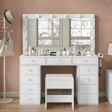 Vanities & Vanity Benches - Black - View 9