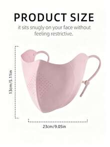 Cool UV Protection Face Mask, Lip Opening For Drinking, Eye Corner Coverage, Adjustable Ear Loops, Comfortable Face Mask, Suitable For Work, Shopping, Cycling And Daily Outdoor Use - Multicolor - View 5