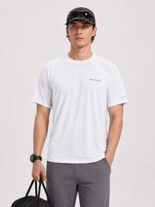Columbia New Sports Running Fitness Training Comfortable Breathable Men's Casual Short Sleeve T-Shirt - White - View 1