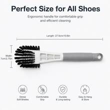 1pc Multi-Function Shoe Cleaning Brush, Soft Bristles Won't Damage Shoes, Full Coverage Shoe Brush, Household Cleaning Tool, Stain Removal Shoe Cleaning Gadget - Multi-functional Shoe Cleaning Brush - View 6