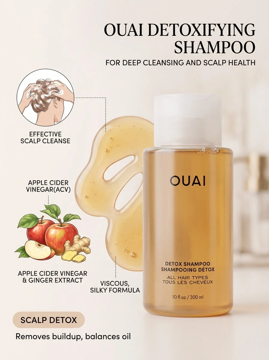 OUAI 排毒洗发水 10盎司/300毫升 - 彩色 - 查看 1