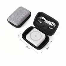 Set Kotak Penyimpanan dan Dudukan Pengisian Cepat Nirkabel Portabel 3-in-1, Solusi Pengorganisasi Meja Pengisian Sinkron Multi-Perangkat, Solusi Penyimpanan Perjalanan Portabel dengan Casing Pelindung EVA untuk Kemudahan Dibawa, Cocok untuk Rumah, Kamar Tidur, Meja Kantor, dan Skenario Penggunaan Perjalanan, Desain Modern Minimalis Meningkatkan Kerapian Meja dan Nuansa Teknologi, Stasiun Pengisian Nirkabel Multifungsi 3-in-1 - Kotak Penyimpanan Charger Nirkabel 3-in-1 - Putih - View 6