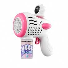 Handheld Automatic Bubble Blower Toy, Electric Bubble Gun Launcher For Kids, Bubble Machine [No Batteries, No Bubble Solution] - Pink - View 24